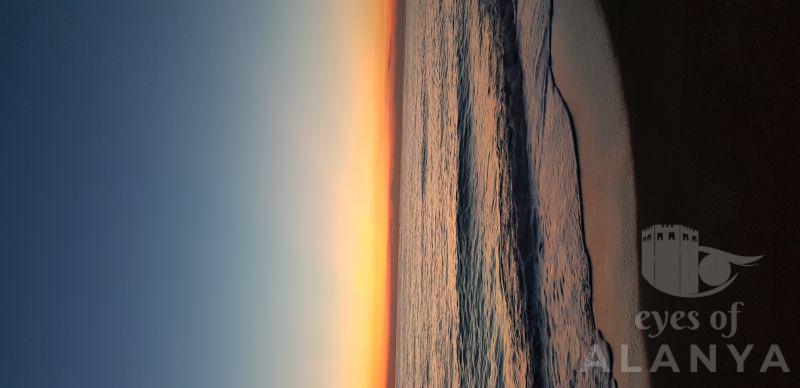 Cleopatra plajı gün batımı -Arslantaş, Erkan