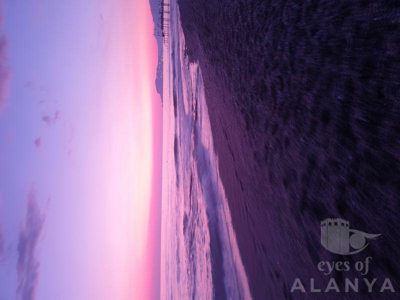 Mahmutlar beach sunset . Syedra princess hotel -Pears, Sarah