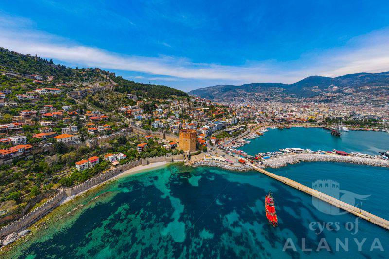 havadan alanya kızıl kule ve iskele -yılmaz, mehmet